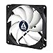 ARCTIC F12 - 120 mm Ventola, Basso Livello Rumore, Custodia Standard, CPU per PC, Cuscinetto Fluido Dinamico, Ventilazione 1350 RPM, 0,3 Sone - Nero/Bianco