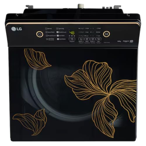 Image of LG 8 Kg 5 Star Fully Automatic Top Load Washing Machine (T80KMOB1Z), ProShield Motor, Hard Water Wash, Turbo Spin, Eco Wash, Onyx Black