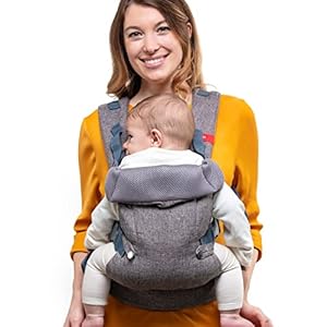 You+Me 4-in-1 Babytrage mit 3D-Cool Mesh – Für Neugeborene ab 3,6kg und Kleinkinder bis 14,5kg