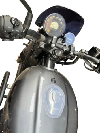 Image of Mondoon Speedometer Cap Cover, Rain Cover with Heavy Duty Microfibre, Compatible with Himalayan 450 CC (Hunter White 3 Set)