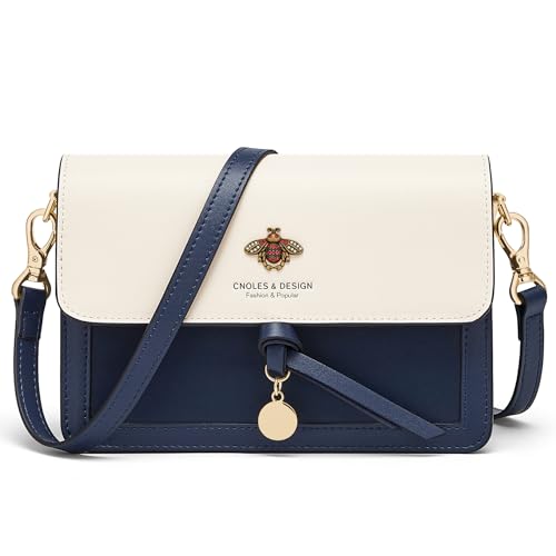 Bolso bandolera pequeño de cuero para mujer miniatura 1