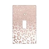 One Link Switch Cover Plate/1 Gang/Toggle Light Switch Plate Cover/Decorative Wall Plate Cover-Rose...