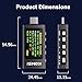 Treedix 4-30V Type-C Power Meter Tester,12A/240W Digital Multimeter Display Voltage,Current,Power,USB Tester Meter Support PD2.0, PD3.0, PPS, QC2.0, QC3.0, FCP, SCP, AFC, PE, Dash, VOOC, SuperVOOC