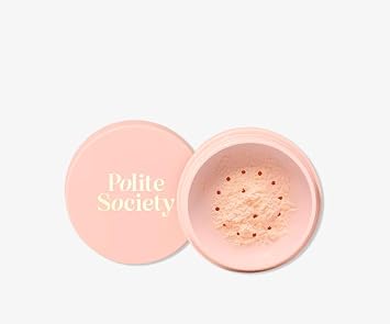 Polite Society - More Than A Pretty Powder Skin-caring Loose Setting Powder for a Smooth, Blurring Finish, Shine Control, Long-Lasting, All Skin Types - Color Brightening Peach brighten & warm