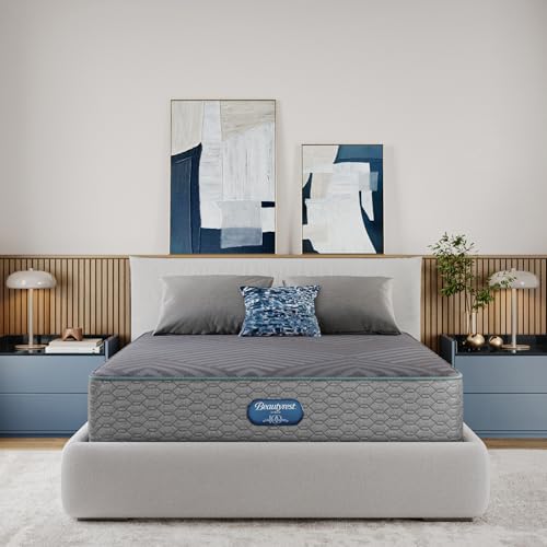 Image of Beautyrest Days End Medium Firm 12 inch Hybrid Mattress - King - Cooling Tech, Supportive Durable Pocketed Coils, Pressure Relief, Motion Separation; 100 Night Sleep Trial and 10 Year Warranty