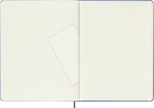Miniatura 6 de Moleskine - Cuaderno clásico con tapa dura, XL (7.5 x 9.5 pulgadas), lisoen blanco, azul hortensia, 192 páginas