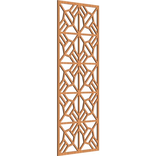 Image of Auburn Decorative Pierced Fretwork Wood Wall Panels, 19 3 /8 inchW x 49 3 /8 inchH x 1 /4 inchT, Cherry