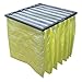 Synthetic Pocket Air Filter, 24x12x18", MERV 14, Min. Qty 2 (2 Pieces)