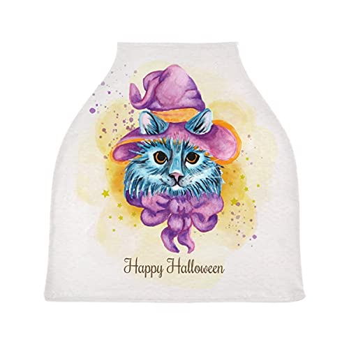 かわいい面白い猫ベビーカーシートカバーキャノピー伸縮性看護カバー幼児用母乳の男の子の女の子のための通気性防風冬のスカーフ