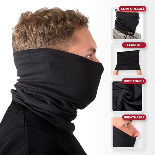 Texfire | Flame retardant neck gaiter for welders. Protection against welding sparks. CE certified and EPI CAT II. Breathable and very elastic. 2 Texfire | Flame retardant neck gaiter for welders. Protection against welding sparks. CE certified and EPI CAT II. Breathable and very elastic. - Image 2