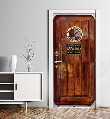 MyMaxxi | Tür bekleben mit Türtapete Selbstklebend 90x200 Schiffstür...