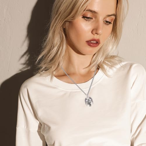 925 Silver Silver Patron Saint Amulet Protection Pendant Necklace Religion Jewelry for Men Women With 316L Stainless Steel Chain and Gifts Box4