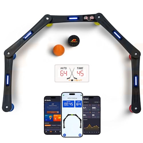 Potent Digital Stickhandling Trainer 2.0 with App-Enabled Training, Built-in Scoreboard & Countdown...