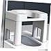 FRCOLOR Toilet Step Stool for Adults Non-Slip Bathroom Stool for Comfort Sturdy Design for Seniors and Pregnant Women Height Material