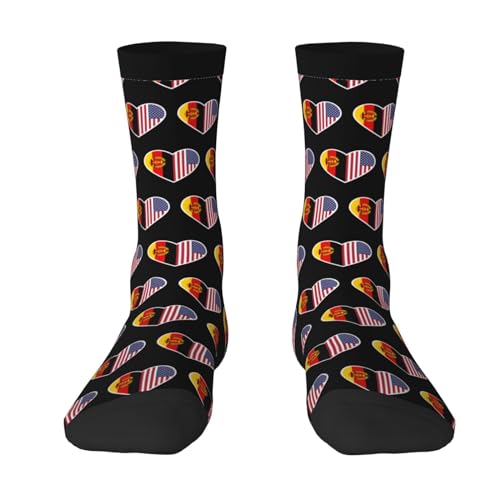 I Love America And East Germany Socks For Men Women Gift Sport Crew Socks Funny Wicking Socks2