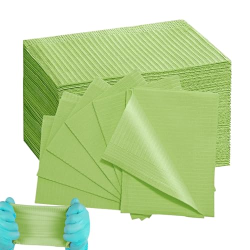 Toallas absorbentes impermeables con 125 piezas de tapete de uñas protector para mesas de salón