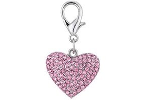 Exquisite Couture Heart-Shaped Pet Necklace, Embellished with Sparkling Rhinestones