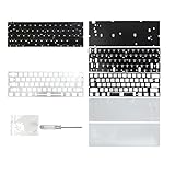 プロフェッショナル GH60 メカニカルキーボード PCB プレート、ゲーマー向けダイナミックカラー光とサウンド最適化パッケージ付きカーボンファイバーキーボードプレート