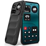 BonYonka Cover in Silicone per Nothing Phone 4A Pro, Nero