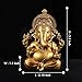 Aqila Attire Decorative Lord Ganesha Statue | Gold Finish Hindu God Idol | Idol for Pooja Room | Statue for Home and Office Decor (Golden, 3.5 x 2 inches)