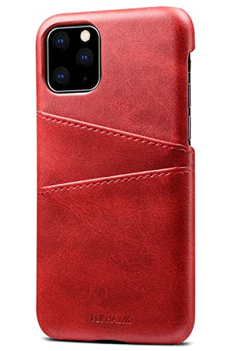 Wallet Case for iPhone XI Pro 2019, Slim PU Leather Back Case Cover Credit Card Holder, 5.8 inches, Red