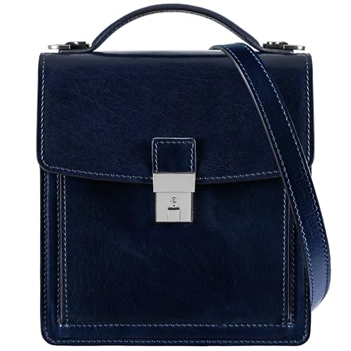 Mallette en cuir pour homme Time Resistance sac bandoulière élégant