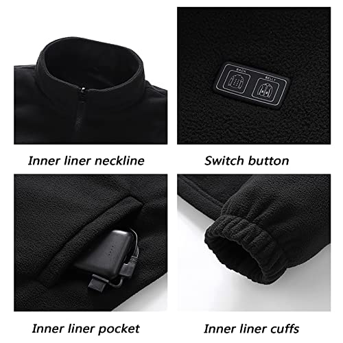 Chaleco calefactable USB unisex con regulador de temperatura en tres niveles 4