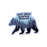 LEMEPINZ Great Smoky Mountains National Park 3' Embroidery Patch, Iron On/Sew On Travel Embroidered Applique Patch, Travel Patches, Fabric Patches for Clothes Backpacks Hats, DIY Accessories Gifts