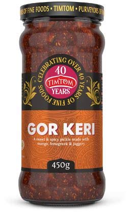 TimTom Gor Keri Pickle (sweet & Spicy pickle made with Mango, Fenugreek & Jaggery) - 450g