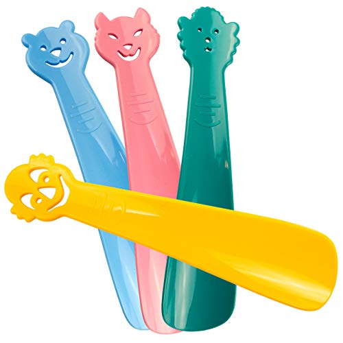 Lantelme 3108 pack de 4 calzadores verde amarillo rosa y azul