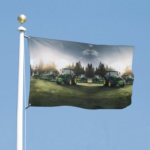 Bandera de tractor personalizada para decorar jardines y eventos al aire libre 4
