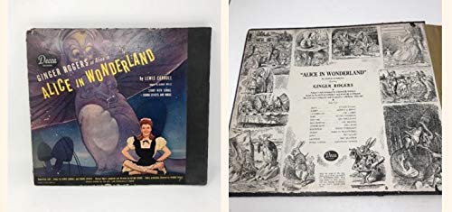 Alice In Wonderland Personality Series 78 RPM SET [1944] ith Ginger Rogers as Alice, Arthur Q Bryan
