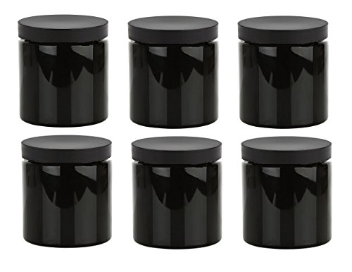 Nakpunar Black Plastic Jars - Set of 6