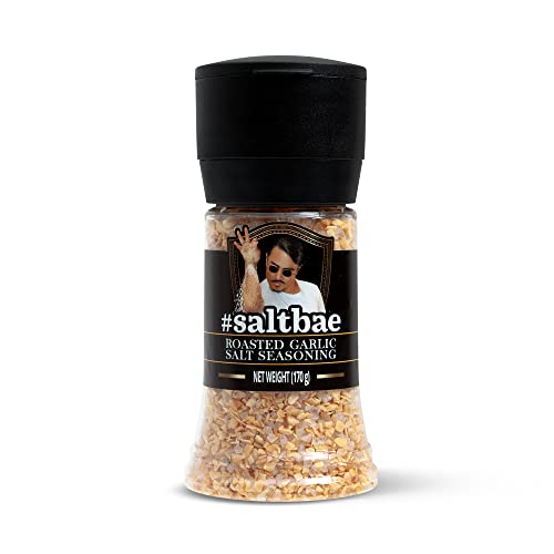 SaltBae Sal de Ajo Asado - sal para cualquier cocinero casero o maestro de la parrilla - ideal para una fiesta de barbacoa - lleve Salt Bae a su cocina