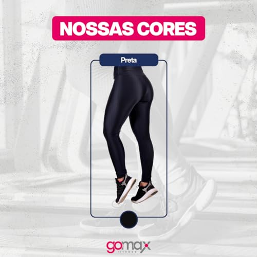 GOMAX - Kit 2 Legging 3D - Legging Cirre, Calça Legging em Poliamida, Disfarça Celulite, Modeladora,
