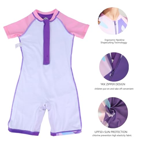 Image of karrack Girls One Piece Swimsuit Kid Swimsuit Girls Water Sport Swimsuit UPF 50+ Sun Protection Bathing Suits