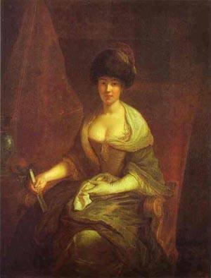 Peinture à l'huile de portrait historique pour décorer un salon élégant