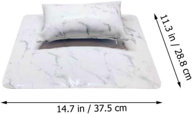 LABRIMP Foldable Nail Art Hand Rest Cushion for Manicure Table, PU