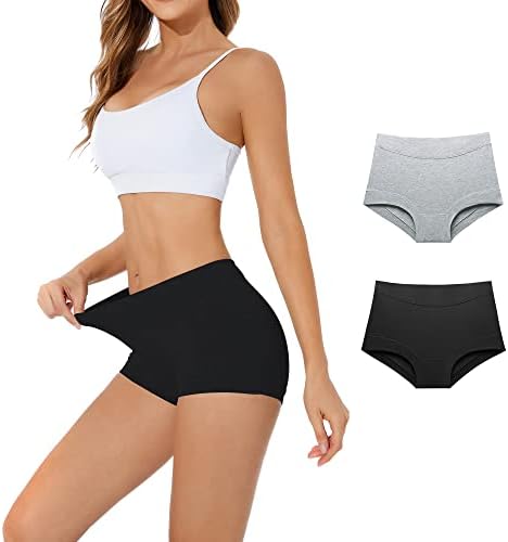 Migbean Cotton Boy Shorts Underwear for Women - Womens Boy Shorts Underwear,Boyshorts Panties for Women,Underwear Women
