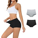 Migbean Cotton Boy Shorts Underwear for Women - Womens Boy Shorts Underwear,Boyshorts Panties for Wo