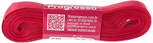 Fitas Progresso CF003-303 Fita de Cetim, 15 mm, 10 m, Rosa