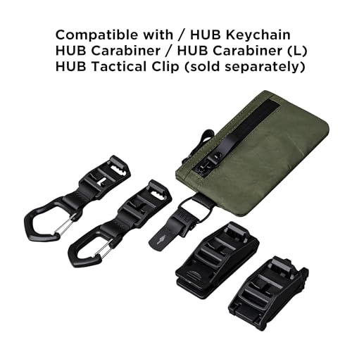 Image of ALPAKA Zip Pouch RFID Mens Wallet Cash and Card Front Pocket Wallet with X-Pac Weatherproof Fabrics, YKK Zipper, EDC Pouch for Men Travel, Dark Green, Small, Minimalist | Fits Cash and Cards, YKK AquaGuard Zipper, Weatherproof Fabrics X-Pac, EDC Pouch for Men Travel