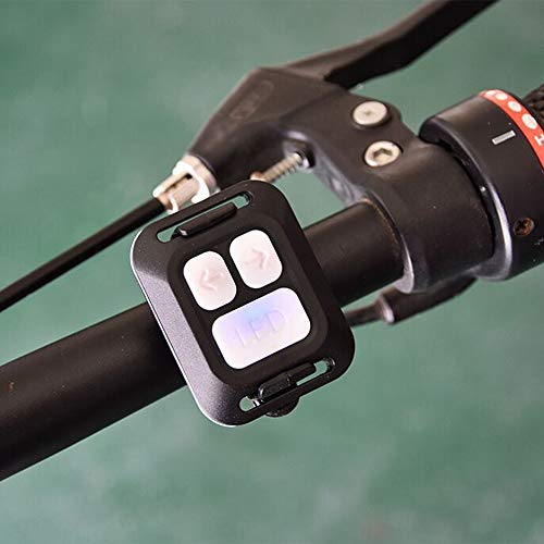 mewmewcat Luz traseira de bicicleta com controle remoto sem fio recarregável luz traseira de bicicle