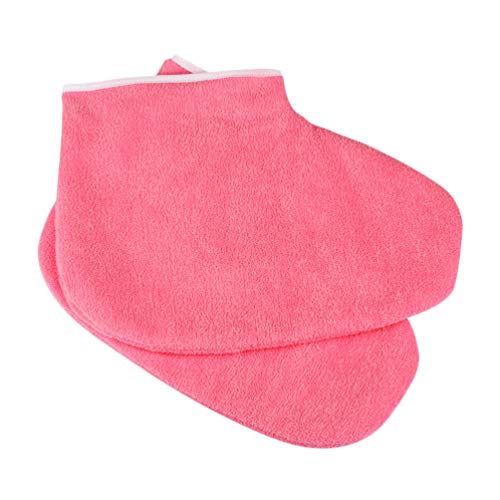 Healifty Paraffin Socken Wachs Badesocken Paraffin Booties Frottee Booties Wachs Fußbad Abdeckung feuchtigkeitsspendende Fußpflege