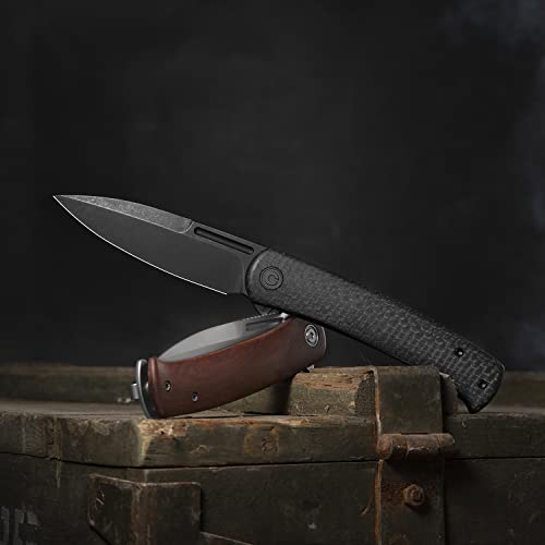 Civivi Cetos Folding Knife, 3.48-In 14C28N Blade Spear Point With Coarse Micarta Scale Flipper Knife Frame Lock, Pocket Edc Outdoor Knives For Camping, Hiking, Hunting C21025B-2 #TOP4