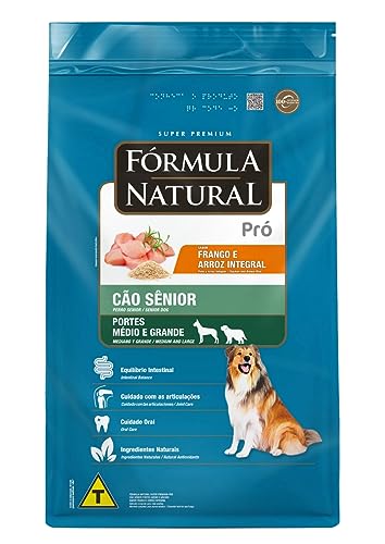 Fórmula Natural Super Premium Pró Cão Sênior Portes Médio E Grande Sabor Frango E Arroz Integral 15KG