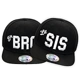 New Boy Girl NY New York süße Unisex Schwester Bruder Kindercap Hai Tiger Adler Prince Kinder Cap Snapback und Mütze 49-56cm Kopfumfang (One Size, Big-Bro-Lil-Sis2)