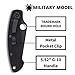 Spyderco Military Model Signature USA-Made Knife with 4