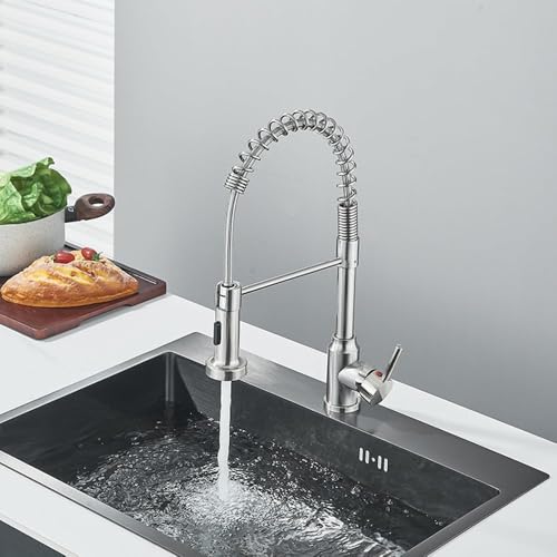 Robinet de cuisine amovible éliminant les éclaboussures sur évier de cuisine