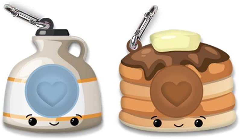 TOP TRENZ OMG! Mega Pop Best Friend - Juego de llaveros para panqueques y jarabe, bonitos llaveros para niños. Paquete de juguetes para la ansiedad disponible en Yaxa Colombia